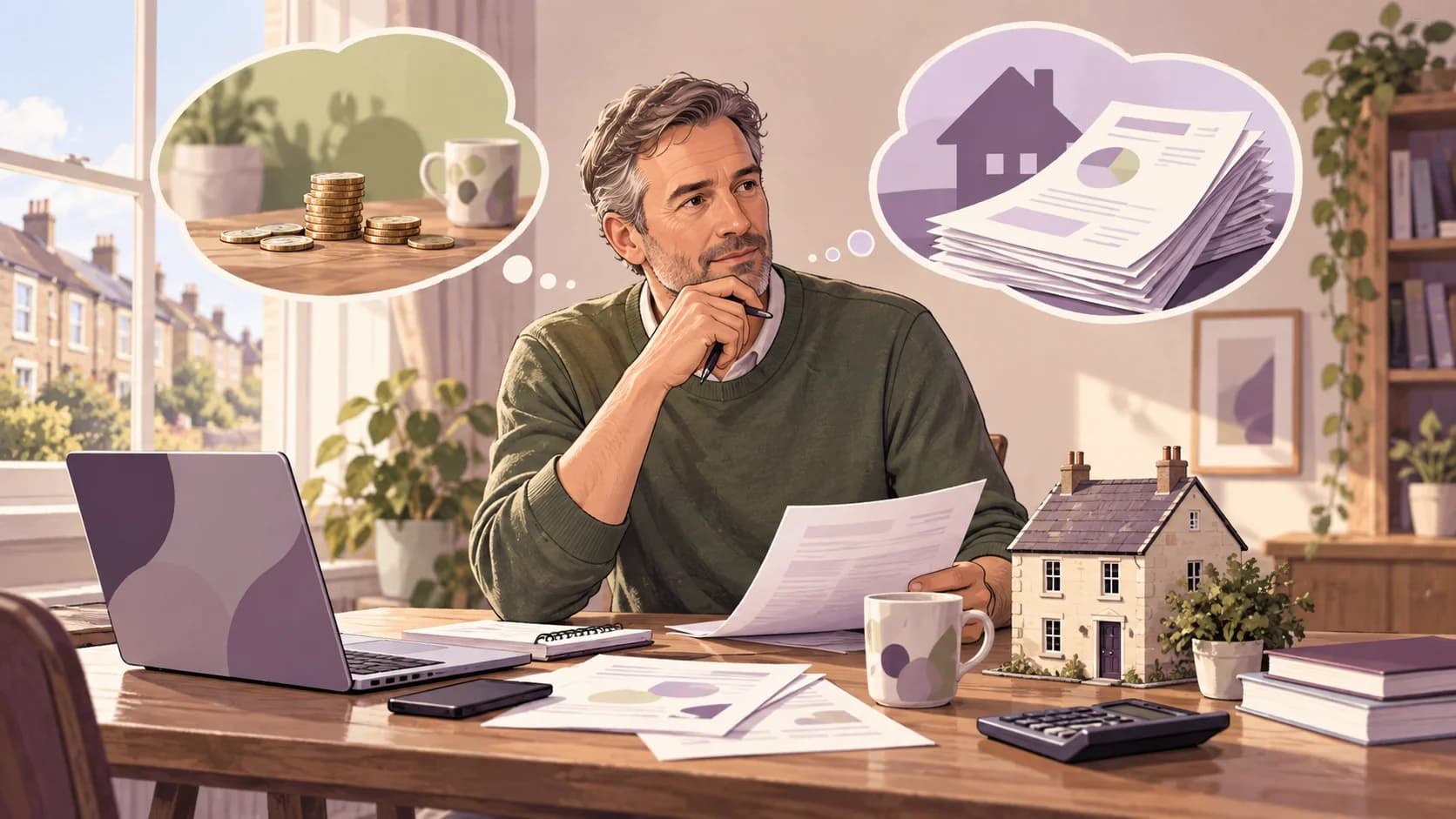 Editorial illustration: Section 24 mortgage interest relief: calculating residential finance restrictions
