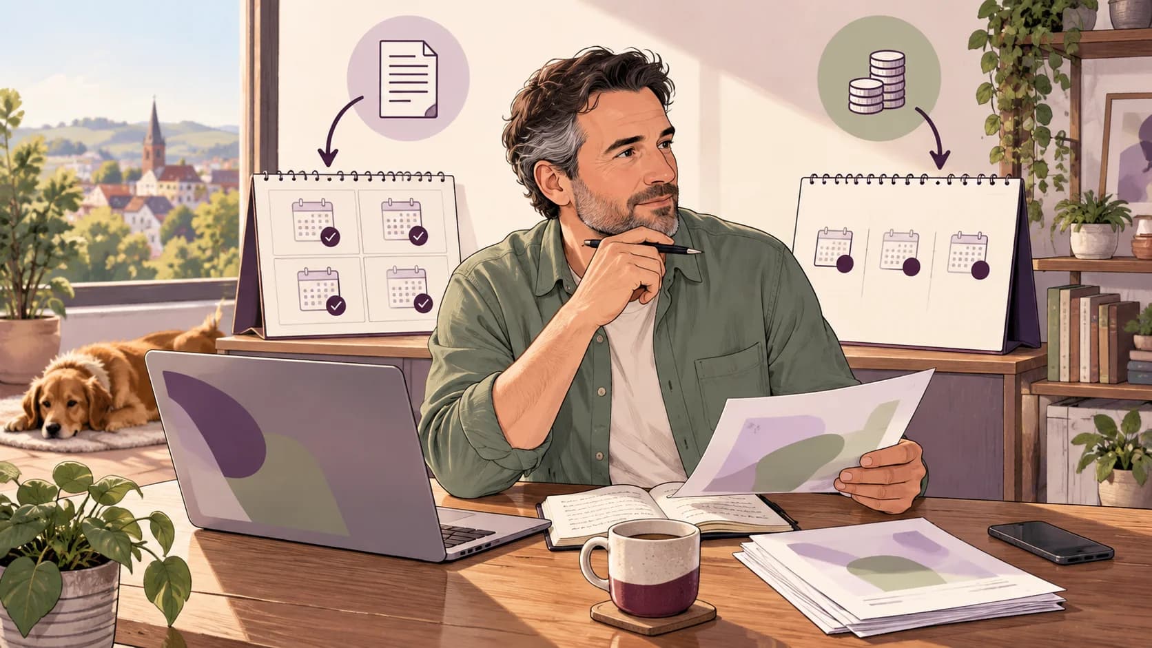 Editorial illustration: Are payments on account changing under Making Tax Digital?