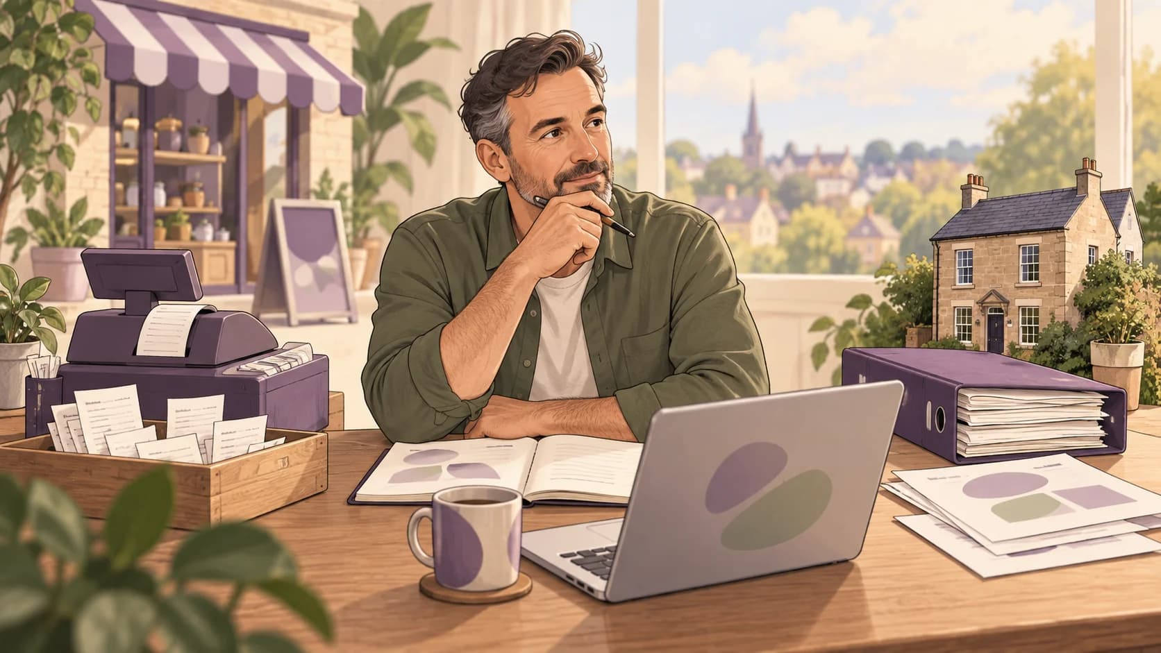Editorial illustration: Cash basis and traditional accounting: choosing the right timing for your records