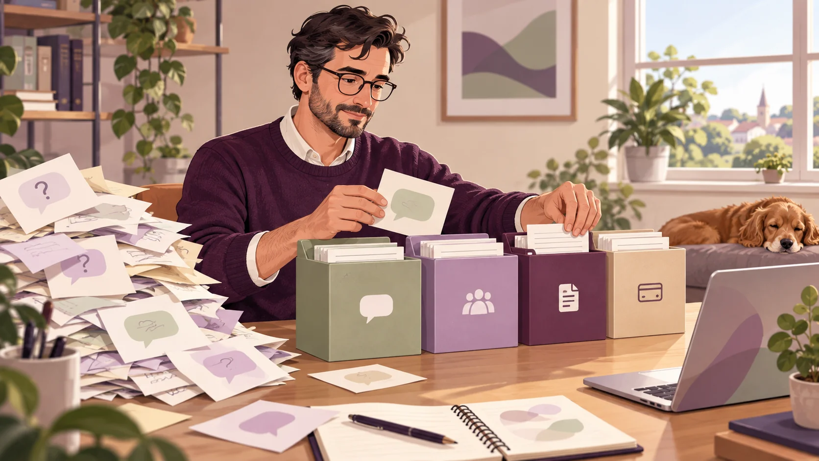Editorial illustration: Reducing repeated client queries during quarterly reconciliation