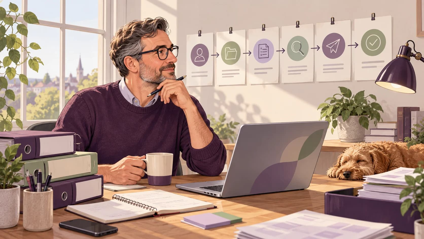Editorial illustration: Six steps for the days before an MTD filing deadline