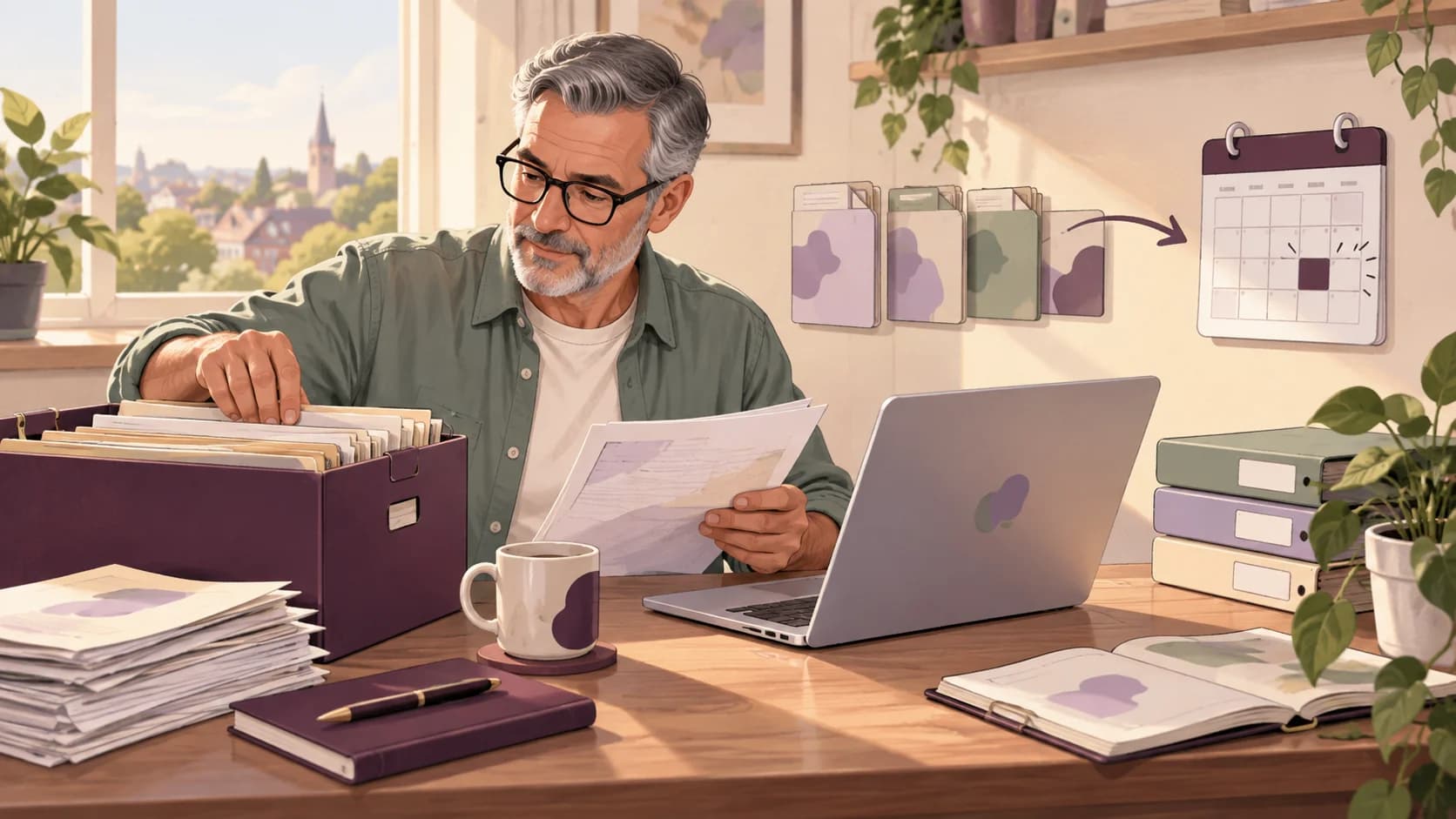 Editorial illustration: Using Avona to organise historical records for a missed MTD update
