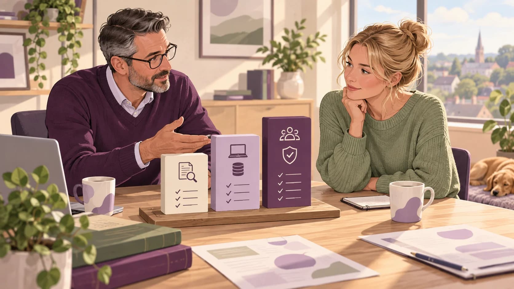Editorial illustration: Comparing accountants' fees for quarterly MTD support
