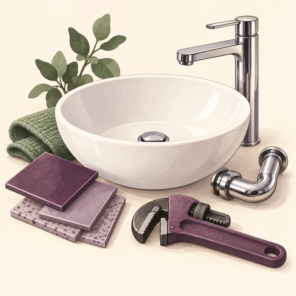 Illustration for bathroom fitters