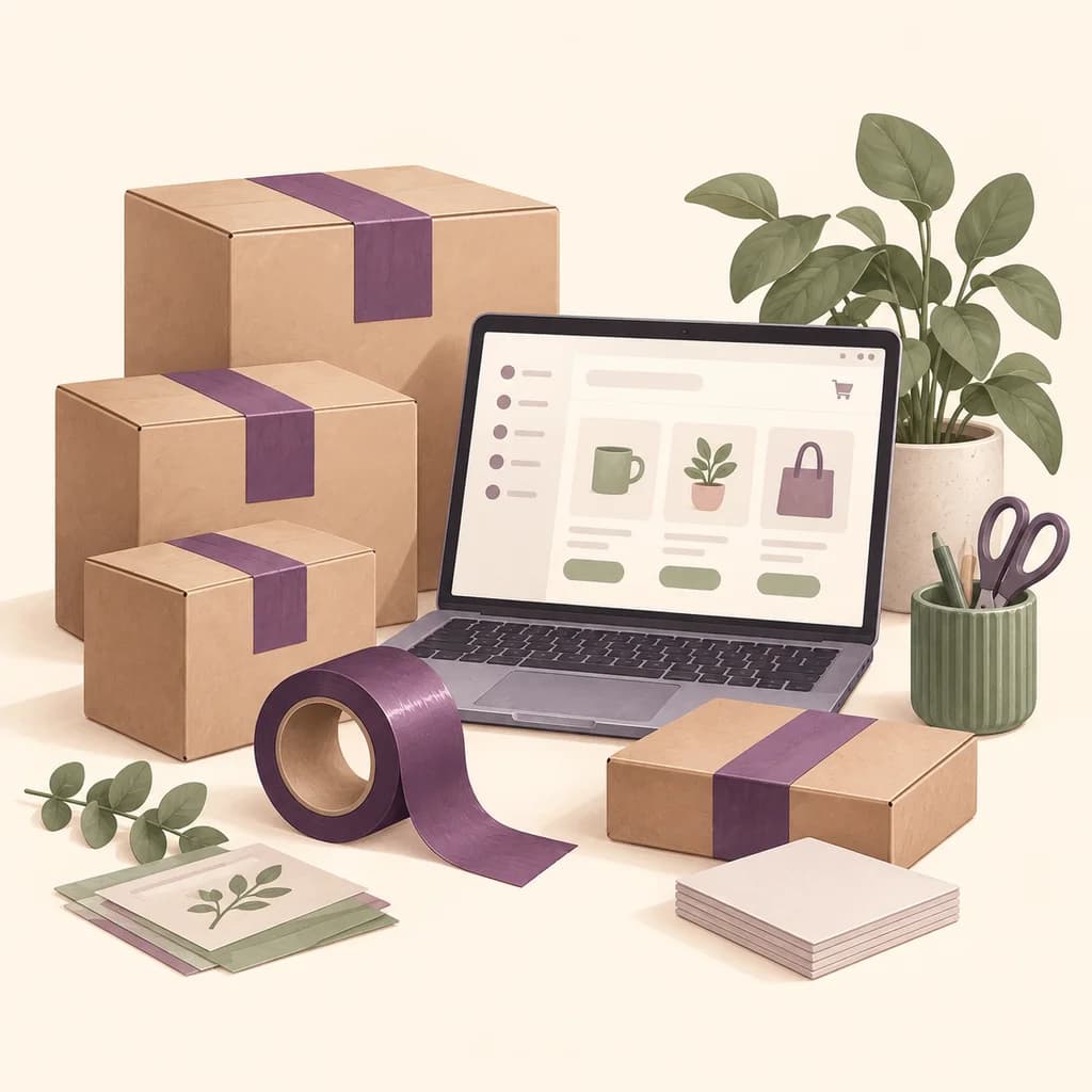 Illustration for online sellers and e-commerce traders