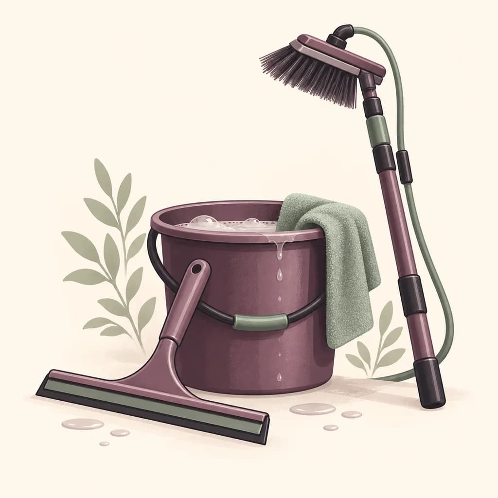 Illustration for window cleaners